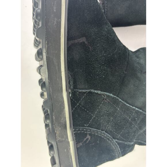 Sorel Womens Size 8.5 NL1975-011 Waterproof Sherpa Lined Winter Boot Black Suede - Picture 6 of 15